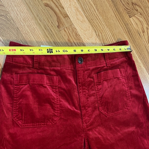 Anthropologie Colette Corduroy Crop Wide-Leg Pants Size 28P NWT - Picture 4 of 10
